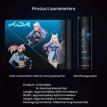 Logitech G840 XL KDA Custom Edition, Extra Large Desktop Mousepad/Mousepad, KDA Limited Edition Gaming Mousepad - View 7