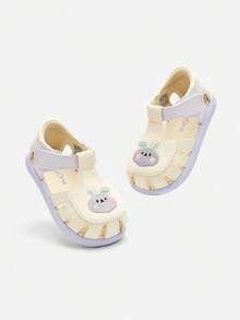 Balabala 2026 Summer Girls Princess Sandals, Lightweight Breathable Soft Bottom Comfortable Sandals - White Purple - View 4