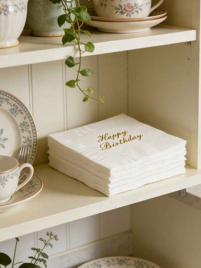 50/20/1 قطعة من مناديل الورق المحمولة المطبوع عليها "عيد ميلاد سعيد" بالذهبي، مناديل ورقية سميكة ثلاثية الطبقات ماصة للاستخدام لمرة واحدة، ديكور لحفلات عيد الميلاد وعيد الحب، أساسيات المطبخ المطعم