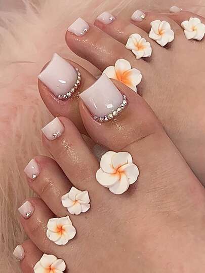 8件套花朵硅胶美甲分隔器，鸡蛋花图案硅胶脚趾分隔器，可重复使用和清洗的指甲和足部护理工具，打造完美美甲美足，美甲护理工具脚趾分隔器，美甲工具脚趾硅胶分隔器，足部钻石硅胶脚趾分隔器，足部指甲护理工具，打造完美美甲美足 - 美甲工具脚趾分隔器，美甲工具脚趾硅胶分隔器