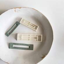 Boho Aesthetic Bar & Teardrop Clay Cutter Set, Botanical Textured Polymer Clay Cutters, DIY Craft Tools For Clay Jewelry Making - White - View 5