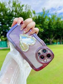 波浪纹手机壳，兼容 17 Pro Max，电镀防震奢华保护壳，带防尘孔和加厚边框，适用于三星 Galaxy S24 Ultra/S24 Plus/S24/S23 Ultra/S23 Plus/S23/S22 Ultra/S22 Plus/S22/S21 Ultra/S21 Plus/S21 FE/S23 FE/S20 Ultra/S20 Plus/S20 FE，兼容 A5x/C1 2 3 4 5 6 7 8 9/9 8 7 6 5 4 3 2 1，兼容 A1 2 3 4 5 6 7 8 9 9 8 7 6 5 4 3 2 1 - 紫色 - 查看 4