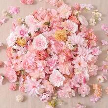 10/20/40pcs Artificial Flower Material Pack - Mini Pink Peony, Daisy & Rose Fake Flowers, Suitable For Wedding, DIY Crafts, Wreaths, Valentine's Day, Mother's Day, Graduation - Miniature Flower Heads - Pink Series - View 6
