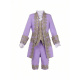 Embroidered Prince Dress Purple