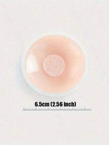 2/8/16 Pairs Reusable Nipple Covers For Women, Silicone Invisible Breast Petals With Travel Case - Pink - View 2