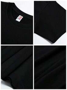 Men T-Shirts - Black - Small Icons - View 4