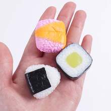 1pc Creative Sushi Rice Ball Keychain, Interesting Simulated Food Keychain Pendant, Suitable For Men And Women, Simulated Japanese Salmon Sushi Rice Ball Seaweed Keychain Pendant, Small Gift - Multicolor - View 6