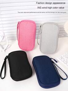 1个数码收纳包，适用于手机、数据线、硬币、珠宝、分类收纳、移动电源、鼠标、充电器、数据线、笔袋、硬盘盒、保护套、耳机收纳袋、旅行收纳袋、电子配件收纳包 - 查看 8