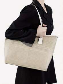 手提包收纳内胆，带底座定型器，毛毡材质，兼容 MM、City 30/33、PM 等多种尺寸，可作为旅行必备包包的隔层配件 - 咖啡 - 查看 4