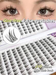 No Glue Self-Adhesive False Eyelashes! Slouchy Girl's 3-Step Natural Sunflower Realistic Lashes Without Glue - View 6