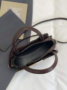 2026 New Cat Summer Black Leather Retro Versatile Handbag, Cute Fashion Mini Shoulder Crossbody Bag For Women - Coffee - View 4