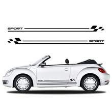 2PCS Car Door Stripe Stickers Vinyl Film Racing Style Decal For VW Beetle 2015 2009 Cabriolet Auto Tuning Accessories - Car Sticker - View 9