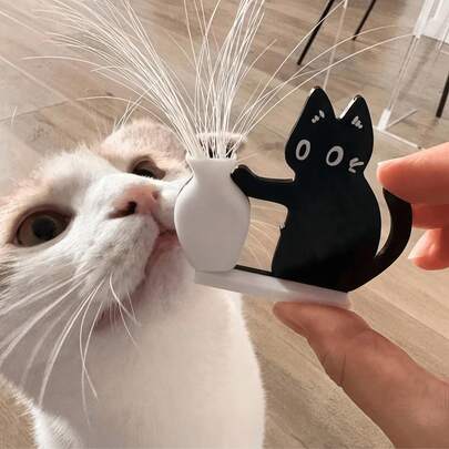 1 hộp đựng râu mèo, nam châm tủ lạnh hình bình hoa mèo đen, nhãn dán tủ lạnh nam châm hình bình hoa mèo bằng acrylic, đồ lưu niệm về mèo, bình hoa có thể cắm hoa, đa năng, quà tặng nhỏ thú vị, lựa chọn tốt cho bạn bè
