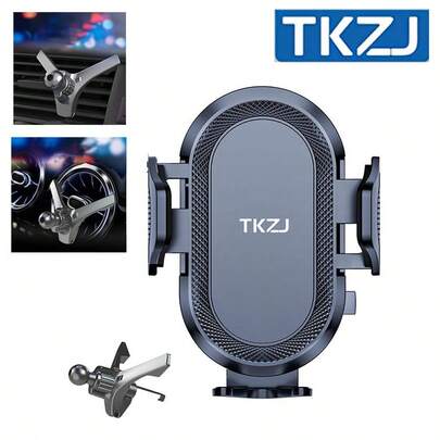  Tangle-Free Mechanical Clamps Air Vent Phone Holder TKZJ Triangle Phone Holder With Cable Organizer Suitable For Round And Rectangular Car Air Vent Specialized For Car Phone Clip Spring Gift
