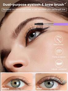 47件套化妆工具套装，包括：25支化妆刷套装+2个化妆海绵+2个迷你化妆海绵+2个迷你气垫粉扑+2个洁面海绵+2个手碗挂绳+1个化妆刷清洁工具+1个发带 - 彩色 - 查看 9