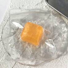 1个全新Nee Doh水果冰块挤压玩具，高透明水果冰块，超慢回弹，可塑形冰块挤压玩具，青少年及成人创意玩具，缓解压力，生日/节日礼物，3厘米水果冰块 - 彩色 - 查看 7