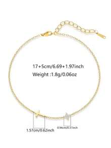 Custom Four Leaf Flower Birthstone Cross Bracelet, 14K Gold Personalized Zirconia Charm Bracelet, Religious Jewelry Gift For Her - Multicolor - View 4