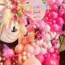 60/30 Unidades Balões de Látex Rosa Metálico de 10 Polegadas, Adequados para Aniversário, Casamento, Chá de Bebê, Despedida de Solteira, Aniversário, Decoração do Dia dos Namorados - A-1 - Visão 7