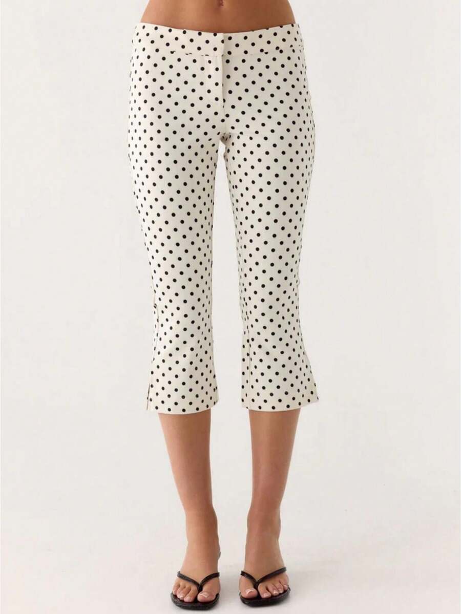 Capri Pants For Women Slim Fit Women's Capris Stretch Dressy Capris Pant For Summer Work Casual - 白色 - 查看 1