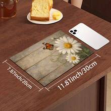1pc Absorbent Drying Mat, Kitchen Decor Coffee Machine Mat, Handmade Coffee Pot Draining Pad, Kitchen Floor Mat, Dining Table Mat, Kitchen Counter Dish Drying Mat, Breakfast Mat, Anti-Slip Heat-Resistant Draining Mat, Diatomite Draining Mat, Hides Stains, Super Absorbent Kitchen Mat, Easy To Clean Dish Rack Mat, Suitable For Kitchen, Dining Table, Coffee Shop, Bar, Holidays, Parties, Home Decor, Holiday Gifts - Multicolor - View 20