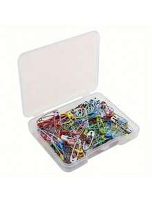 50pcs Colorful Safety Pins - Small Size, Ideal For Sewing And Crafting, Multiple Colors Available, Transparent Storage Box Packaging, Sewing Accessories - Multicolor - View 8