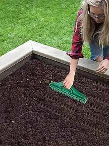 Seed Punch, Seed Spacing Tool, Vegetable Plant Planter, Gardening Hole Punching And Soil Loosening Tool - A - View 2