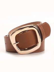 新款多功能梯形扣宽腰带，时尚通勤休闲风，可搭配牛仔裤等服饰，是女士的理想之选。 - 彩色 - 查看 7