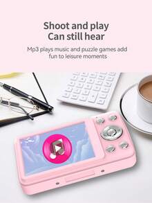 Mini High-Definition Student Digital Camera, Photo Shooting, Video Recording, MP3 Music Player, Replaceable Memory Card Camera, Suitable For Recording Life And Travel, VLOG - Camera + Memory Card + Data Cable + Card Reader + Lanyard + Storage Bag - View 7