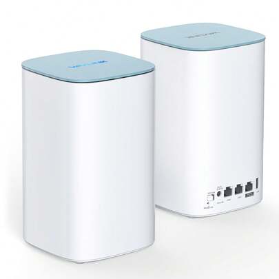 WAVLINK WiFi 6 Mesh System AX3000 (2 Packs) | Dual Band Whole Home Mesh WiFi Router | Coverage Up To 3200 Sq. Ft,256 Devices | 5x5dBi Antennas,Gigabit Ports,USB 2.0 | Touchlink One-Tap Connect,WPA3,QoS,VPN,Works With Alexa, Repeater Mode