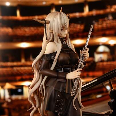 1pc Anime Character Music Ambiance Figurine Statue - Collectible PVC Doll With Expressive Eyes And Dynamic Pose, Detailed Costume, Suitable For Bedroom, Car Or Shelf Decor, Dynamic Statue