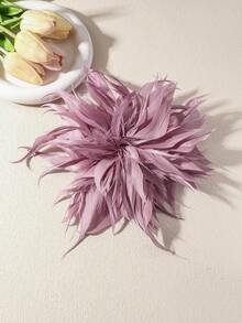 1pc Gentle Commute Luxury Elegant Pink 3D Brooch, Daily Party Evening Commute Versatile Accessory - Pink - View 6