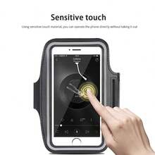 Black Sports Armband Phone Holder Bag For Running & Fitness, Suitable For IPhone 15/14/13/12/11 Pro Max/XS/XR/X/8/7/6 Plus/SE/Mini, Galaxy Ultra Edge/S24/S23/S22/S21/S20/Note 20/10, With Storage Pouch & Armband, Ideal For Outdoor Sports Like Hiking, Cycling And Running, Spring Gift Case - Black - View 3
