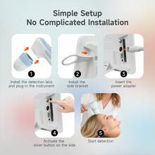 Aedwdpe AI-Powered Hair Follicle Analyzer - 4-Spectrum HD Skin Detector 200x Magnification, Salon-Grade Tool For Facial Care & Hair Removal Monitoring - 200倍高清 - 查看 2