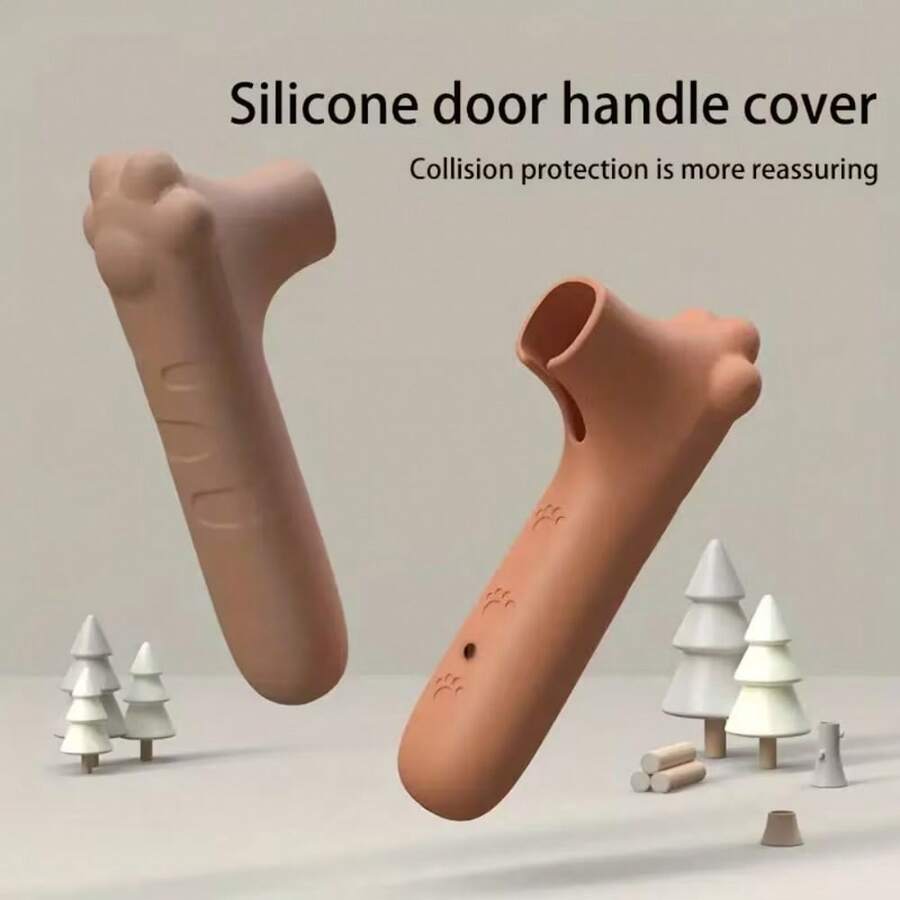 Bộ 2 miếng bọc tay nắm cửa bằng silicon hình móng mèo hoạt hình, đệm giảm tiếng ồn, chống va chạm, bảo vệ tay nắm cửa mềm mại, phụ kiện bảo vệ an toàn nhà cửa lý tưởng, thích hợp cho tay nắm chống tĩnh điện, miếng đệm chống va chạm, bọc chống trượt trong nhà, cửa sổ phòng ngủ, hiên nhà, tay nắm cửa phòng tắm, áp dụng cho phòng ngủ, phòng học, phòng ngủ, phòng tắm, nhà vệ sinh, cửa bếp, ban công. - Nhiều màu - Xem 1