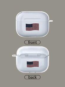 适用于第四代/第三代/第二代的镶钻美国国旗图案耳机保护套 - 耳机套 - 無色 - 查看 2