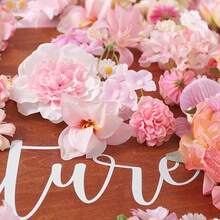 10/20/40pcs Artificial Flower Material Pack - Mini Pink Peony, Daisy & Rose Fake Flowers, Suitable For Wedding, DIY Crafts, Wreaths, Valentine's Day, Mother's Day, Graduation - Miniature Flower Heads - Pink Series - View 5