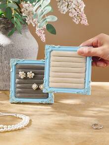 1个复古金色花卉拱形首饰展示架，树脂材质，多种尺寸可选，适用于项链、手链、耳环的展示和收纳，亦可作为房间装饰。 - 金色 - 查看 12