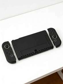 1pc Black TPU Silicone Soft Case, Full Coverage Protective Shell For Nintendo Switch OLED, Anti-Drop - View 3