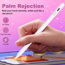 Tangle-Free Stylus Pen Compatible With IPad Android Stylus Fast-Charging Apple Pencil, High-Precision Capacitive Stylus, Compatible With IOS, Kindle Tablets, Includes Replacement Tips And Charging Cable. Touchscreen Stylus For IOS Android Phones Tablets Birthday Gift - 彩色 - 查看 2