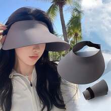 Mũ chống nắng liền mạch mới, mũ chống tia UV mùa hè có thể gấp gọn, mũ chống nắng vành rộng siêu nhẹ thoáng khí. - Nhiều màu - Xem 12