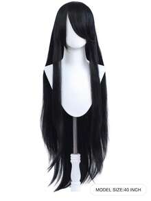 Tóc giả dài thẳng 100cm, chịu nhiệt, kiểu dáng anime cosplay, có các màu hồng, vàng, đỏ, tím dành cho nữ. - Nhiều màu - Xem 7
