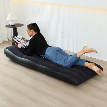 加厚超轻充气睡垫，适合露营、徒步旅行，保暖便携，户外充气床垫