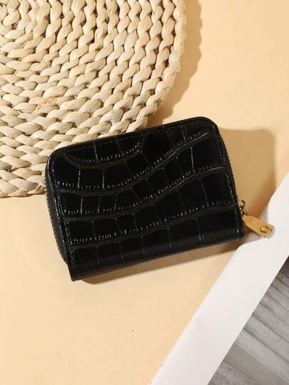 1个鳄鱼纹多功能大容量风琴式收纳袋，适合送礼，多功能收纳