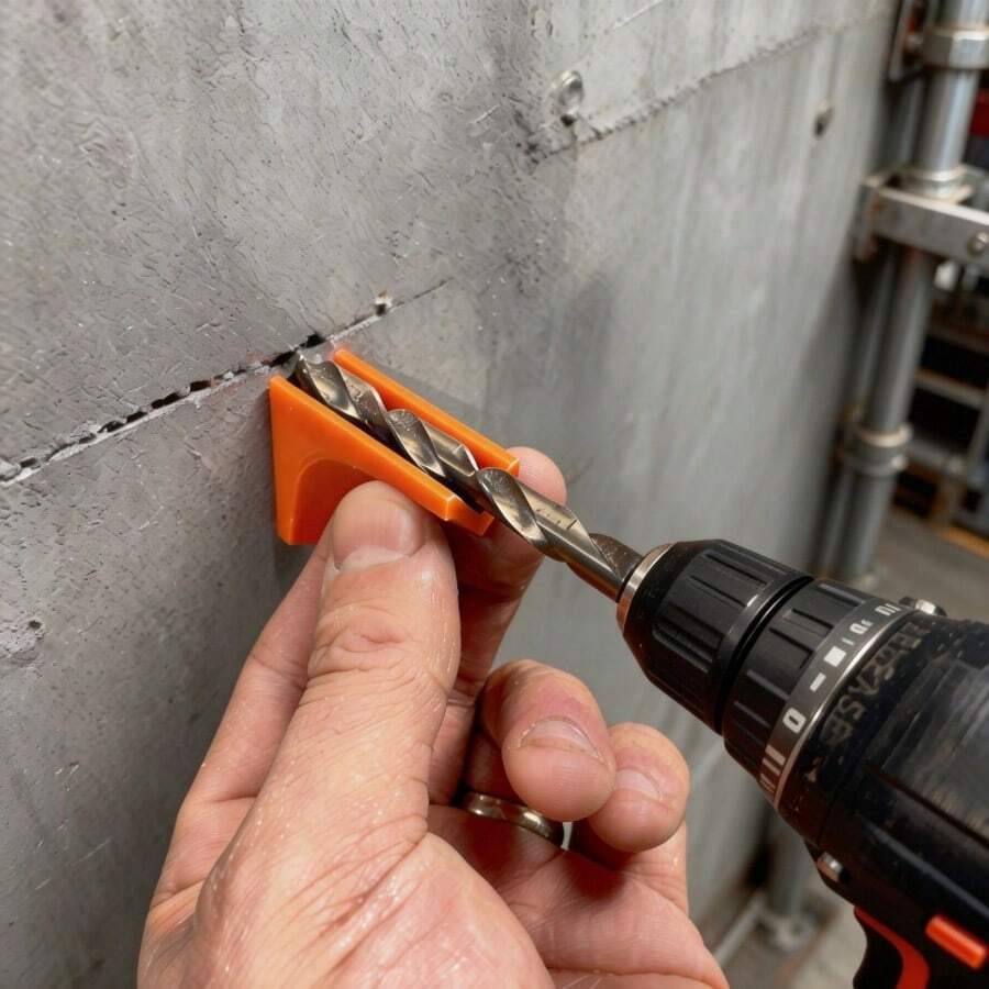 3件套钻孔导轨 | 垂直和方形定位工具，V型槽配合设计，比圆形导轨更耐磨更耐用 - 3件橘色 - 查看 1