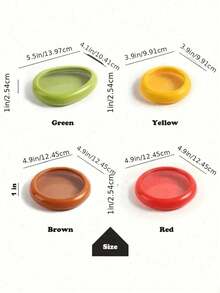 1/4pcs Reusable Sealed Food Storage Container Set, Includes Refrigerator Vegetable & Fruit Fresh-Keeping Box, Avocado Fresh-Keeping Box, Tomato Fresh-Keeping Box And Fruit Fresh-Keeping Box, Kitchen Accessories, Keep Fruits & Vegetables Fresh, Rust-Proof - Multicolor - View 5