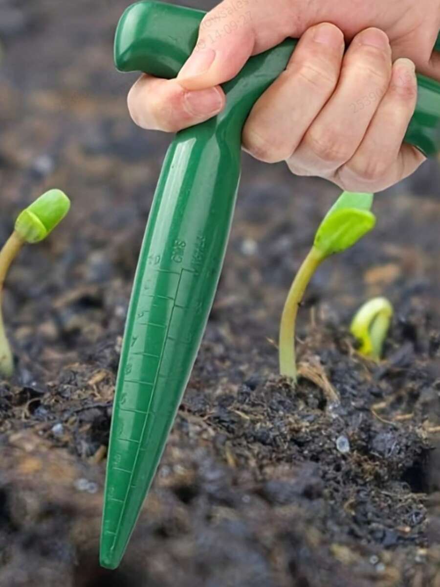 Handheld Soil Hole Digger - Long Handle Plastic Seedling Planter Suitable For Planting Bulbs, Seeds And Seedlings, Manual Gardening Tool, Can Be Used To Dig Planting Holes, No Power Required, Perfect For Gardening Enthusiasts And Home Planting - Multicolor - View 1