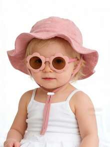 Bộ 2 mũ chống nắng cho bé kèm kính, mũ chống nắng thoáng khí nhanh khô đa năng cho trẻ em, mũ tai bèo đi biển cho bé. - Bộ mũ và kính cho trẻ em - Xem 2