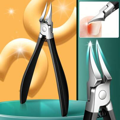 New Thick Nail Clipper Set, Stainless Steel Anti-Splash Large Size Nail Cutter, Suitable For Hard Nails, Home Use