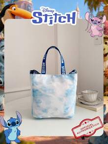 Disney 1 Túi vuông in hình Lilo & Stitch chính hãng, túi xách nữ màu gradient, dây đeo vai điều chỉnh được, túi đeo chéo nhẹ – Lý tưởng cho bé gái, thiếu niên, người hâm mộ, học sinh, hoàn hảo cho đi làm hàng ngày, đưa đón con đi học, mua sắm, gặp gỡ người hâm mộ. - DHF52256-ST - Xem 8