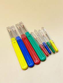 8pcs Seam Ripper Tool Set, 4 Large & 4 Small With Protective Covers, Suitable For Sewing, Embroidery And Handcraft Picking Threads - Thread Remover - View 9